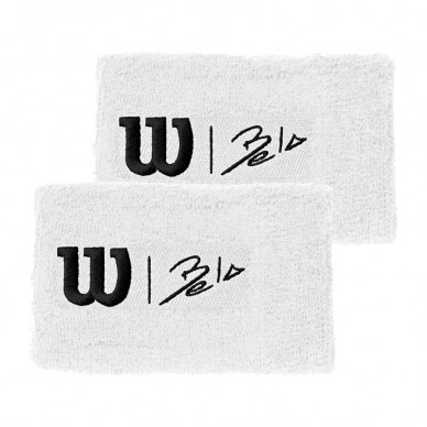 Wilson Bela Extra Wide WRTBD II Wristbands white