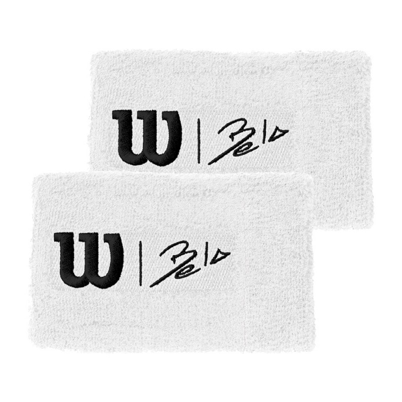 Wilson Bela Extra Wide WRTBD II Wristbands white Wilson Bela Extra Wide WRTBD II Wristbands white