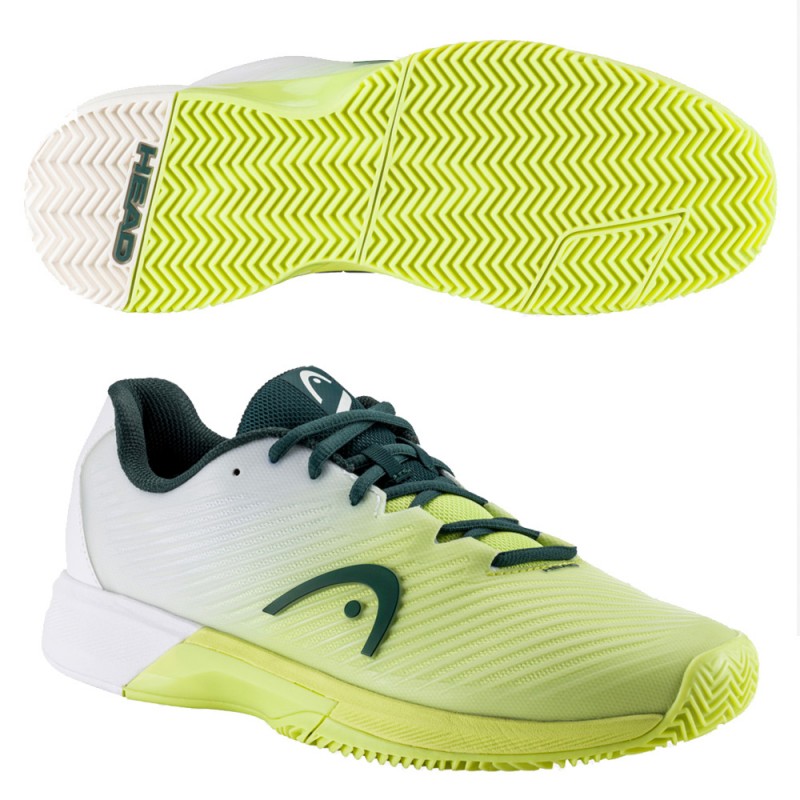 Padel shoes Head Revolt Pro 4.0 Clay light green white 2023