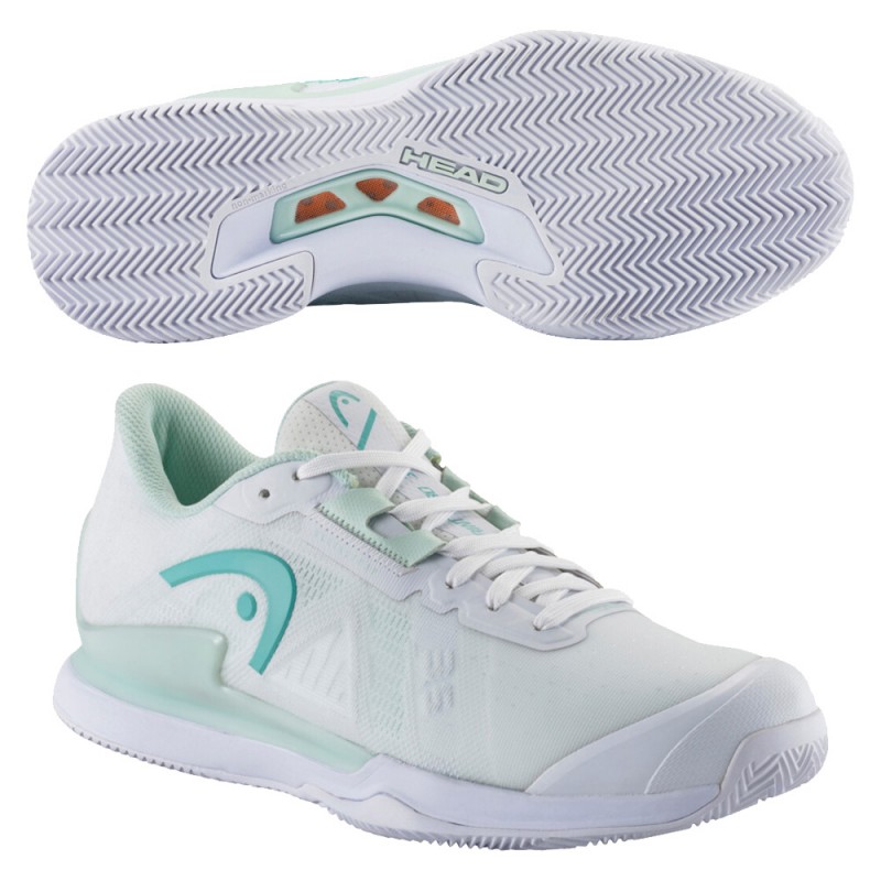 Padel shoes Head Sprint Pro 3.5 Clay white aqua 2023