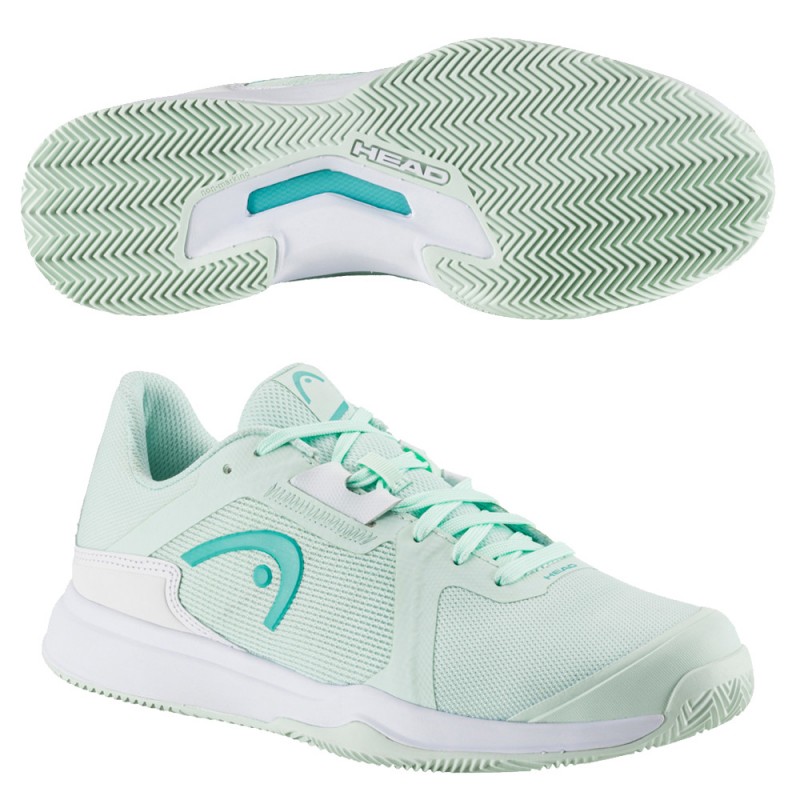 Padel shoes Head Sprint Team 3.5 Clay aqua white 2023 Padel shoes Head Sprint Team 3.5 Clay aqua white 2023