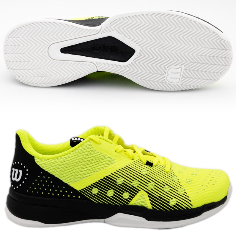 Padel shoes Wilson Hurakn Team safety yellow black 2023