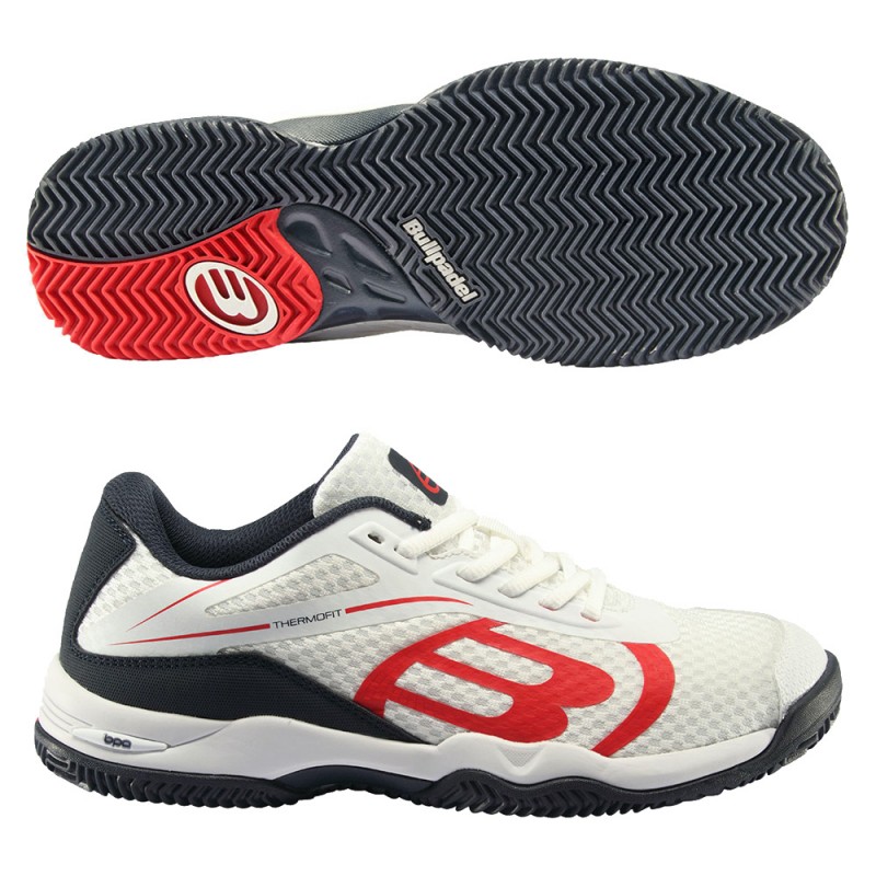 Padel shoes Bullpadel Beker 23V white Padel shoes Bullpadel Beker 23V white