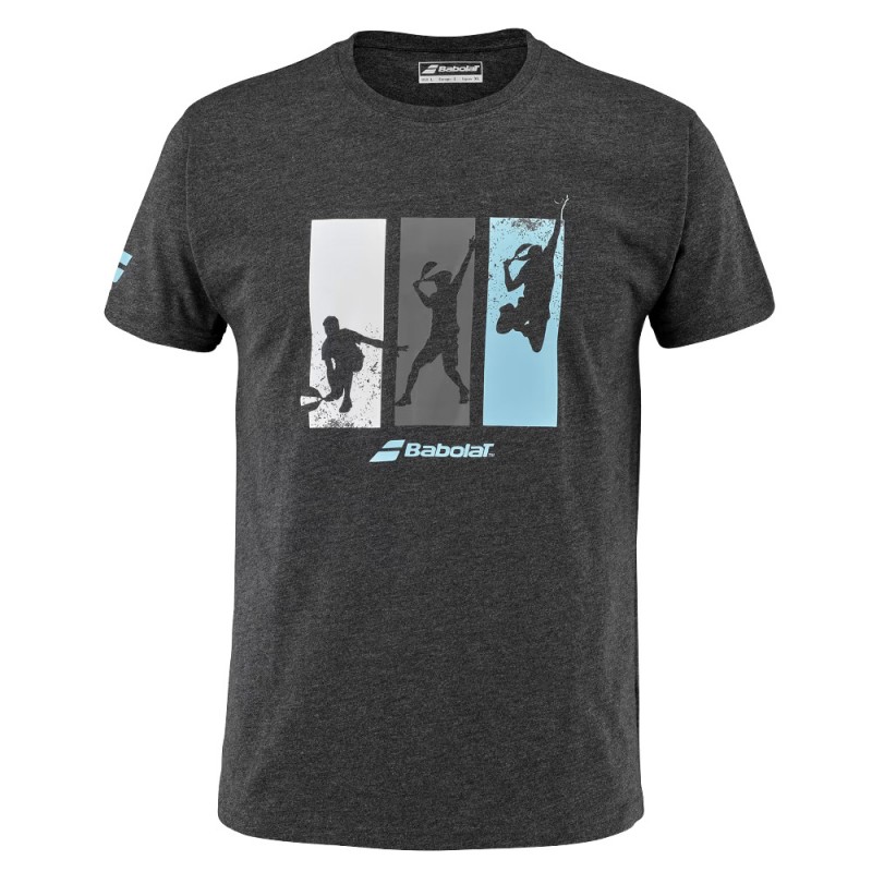 t-shirt Babolat Padel Cotton Tee Men black t-shirt Babolat Padel Cotton Tee Men black
