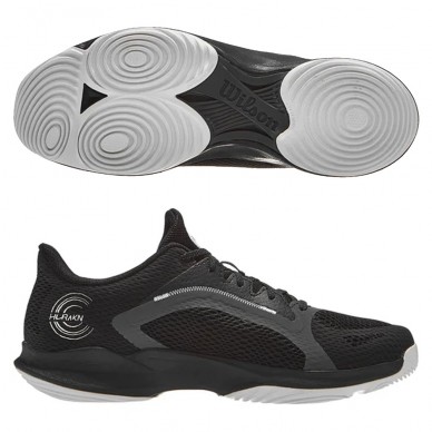 Padel shoes Wilson Hurakn 2.0 black white ebony 2023