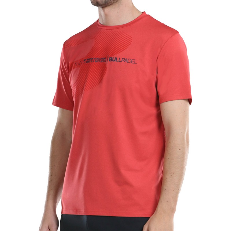 t-shirt Bullpadel Aires cherry vigore t-shirt Bullpadel Aires cherry vigore