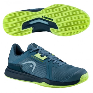 Padel shoes Head Sprint Team 3.5 Clay bluestone light green 2023