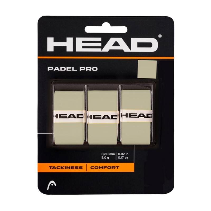 Overgrip Head Padel Pro 3 Pack gray - Zona de Padel