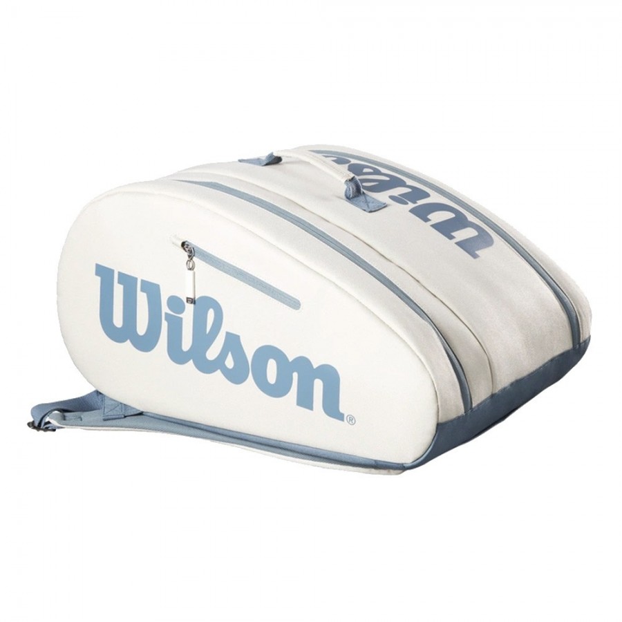 Padel bag Wilson cream blue