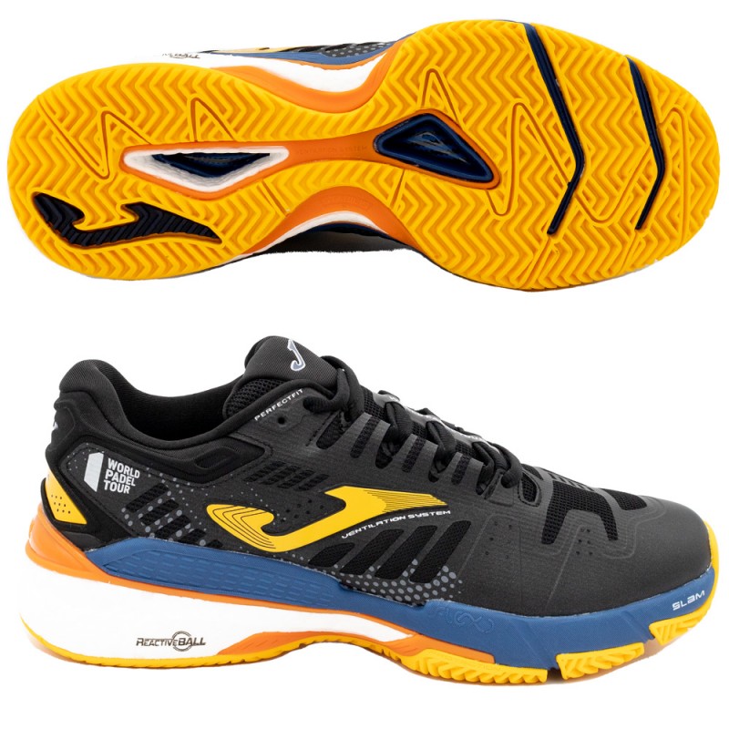 Joma T.SLAM MEN 2301 black blue 2023 padel shoes Joma T.SLAM MEN 2301 black blue 2023 padel shoes