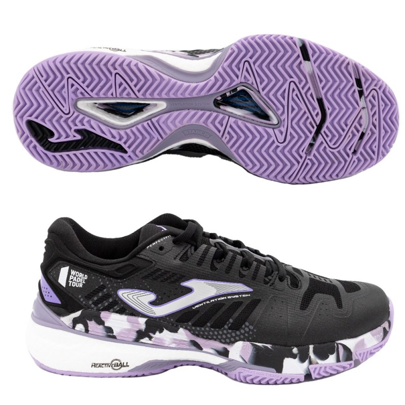 Joma T. Slam Lady 2301 Black Purple 2023 Shoes