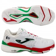 Chaussures Joma Slam 2202 Homme Blanc/Rouge - Sports Raquettes
