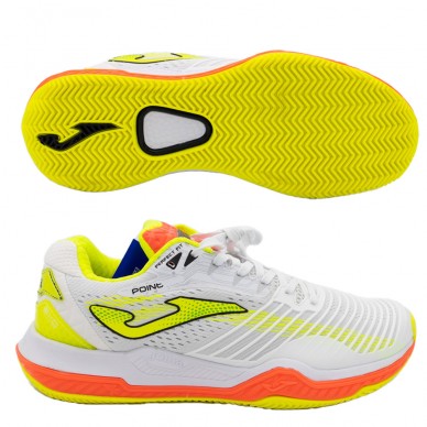 Joma Point 2102 White Orange Fluorescent Shoes