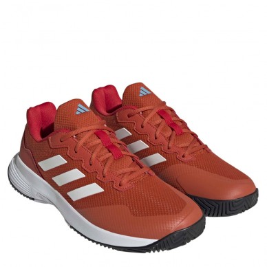 Padel Shoes Adidas Gamecourt 2 M preloved red white 2023