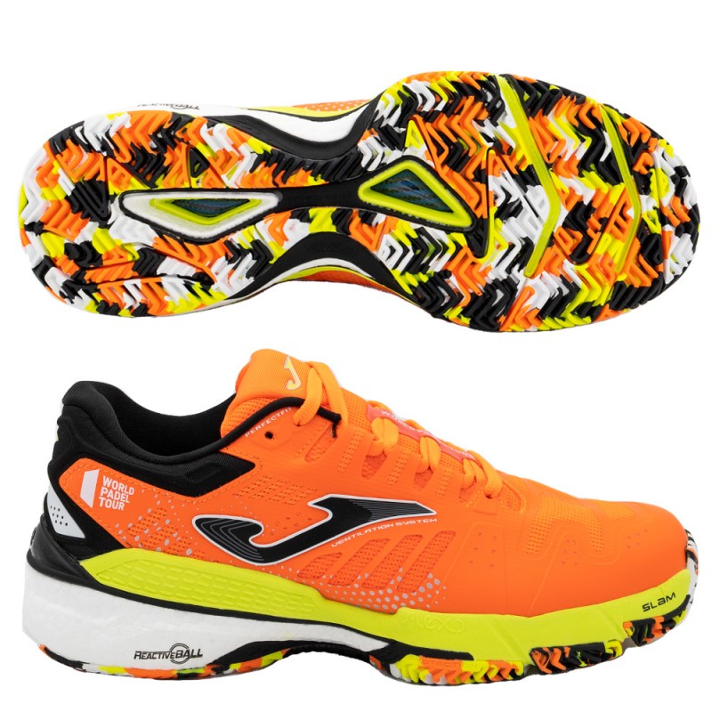 Padel Shoes Joma T.SLAM 2307 coral black 2023 Padel Shoes Joma T.SLAM 2307 coral black 2023