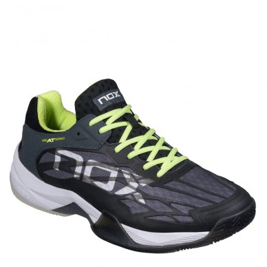 Padel Shoes Nox AT10 Lux black sharp green 2023
