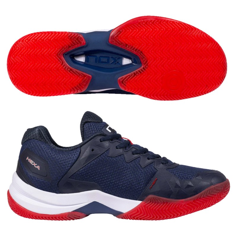 Padel Shoes Nox ML10 Hexa blue fiery red 2023 Padel Shoes Nox ML10 Hexa blue fiery red 2023