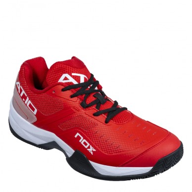 Padel Shoes Nox AT10 fiery red black 2023