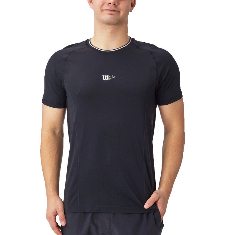 T-shirt Wilson Series Seamless Crew 2.0 black T-shirt Wilson Series Seamless Crew 2.0 black