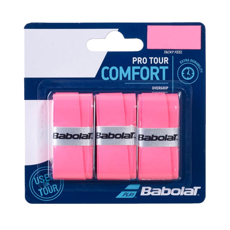 Overgrips Babolat Pro Tour x3 pink Overgrips Babolat Pro Tour x3 pink