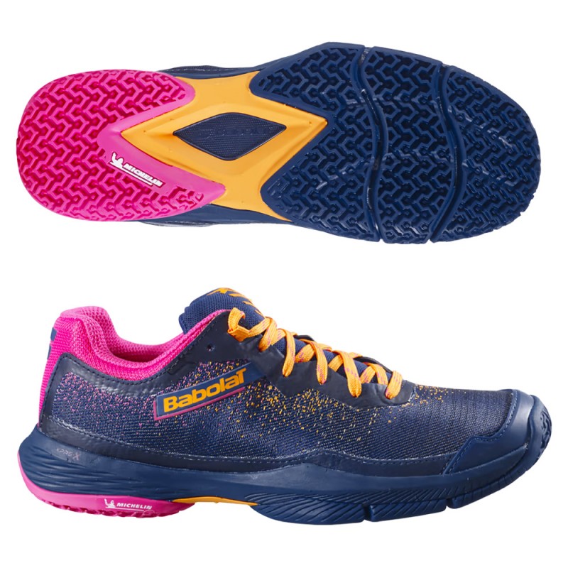 Babolat Jet Ritma Women insignia blue roseberry 2024 padel shoes