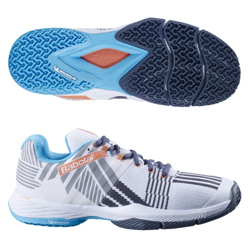 Babolat Sensa Women white canyon sunset 2024 padel shoes Babolat Sensa Women white canyon sunset 2024 padel shoes
