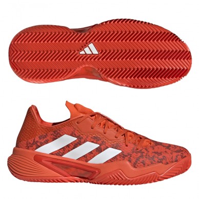 Padel shoes Adidas Barricade M Clay preloved red white 2023