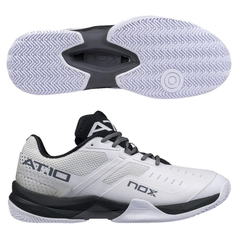 Padel shoes Nox AT10 White Black 2023 Padel shoes Nox AT10 White Black 2023