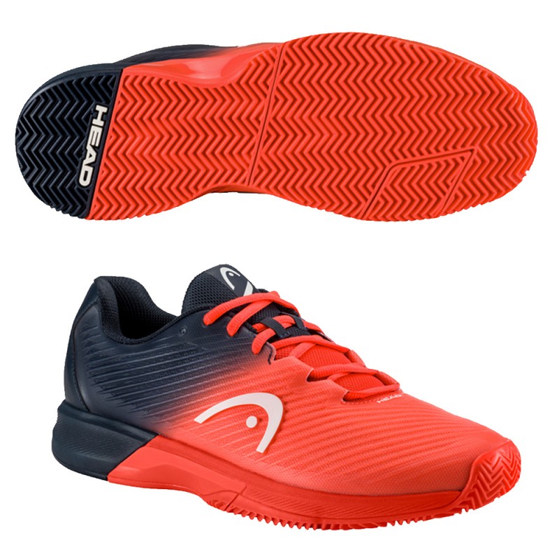 Padel shoes Head Revolt Pro 4.0 Clay blueberry fiery coral 2023 Padel shoes Head Revolt Pro 4.0 Clay blueberry fiery coral 2023