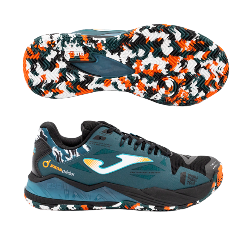 desempleo responder Maestría Padel shoes Joma T.SPIN 2301 black petrol - Zona de Padel