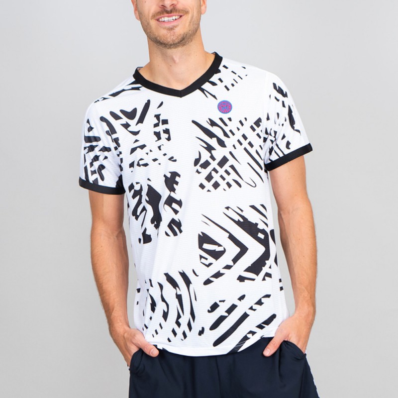 T-shirt Bidi Badu Melbourne V-Neck White Black T-shirt Bidi Badu Melbourne V-Neck White Black