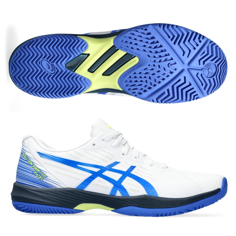 Padel shoes Asics Solution Swift FF Padel white illusion blue