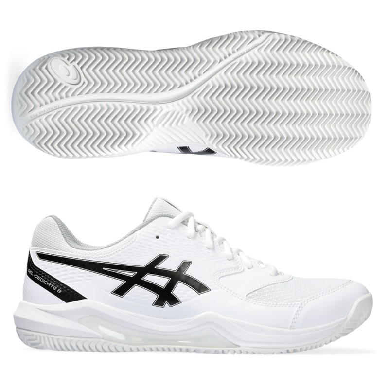 Asics Gel Dedicate 8 Clay white black