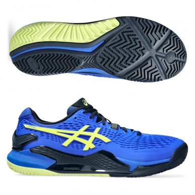 Padel shoes Asics Gel Resolution 9 Padel illusion blue glow yellow