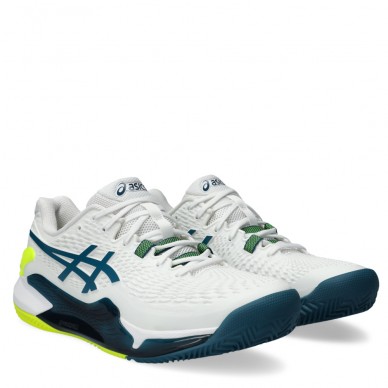 Padel shoes Asics Gel Resolution 9 Clay white restful teal