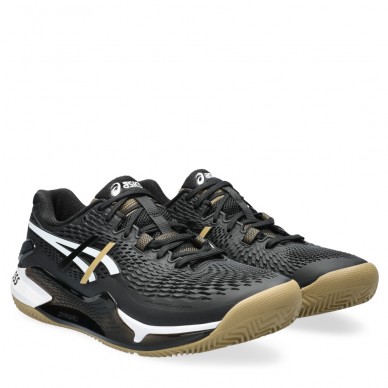 Padel shoes Asics Gel Resolution 9 Clay black camel