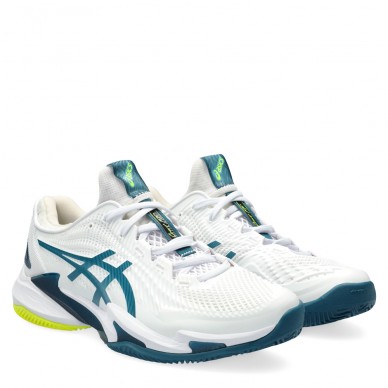 Asics Court FF 3 Clay white gris blue padel shoes