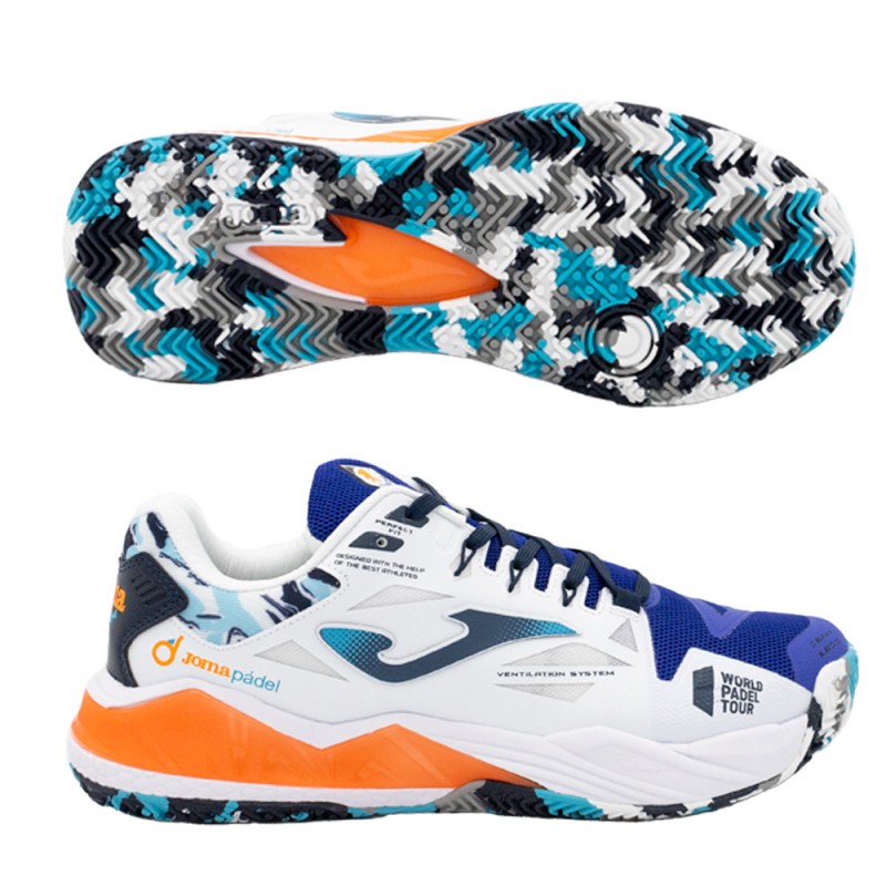 Padel shoes Joma T.SPIN 2304 shoes royal white 2023 Padel shoes Joma T.SPIN 2304 shoes royal white 2023