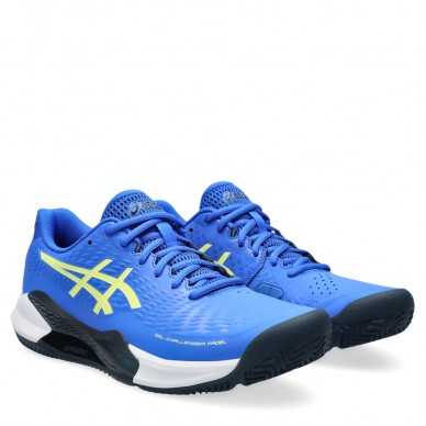 Padel shoes Asics Gel Challenger 14 illusion blue glow yellow