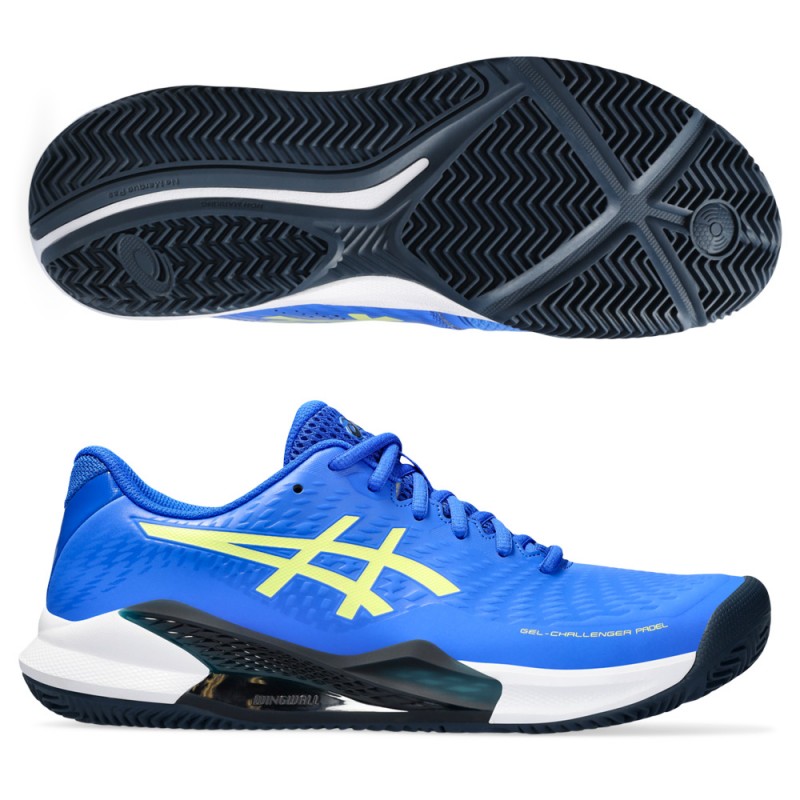 Padel shoes Asics Gel Challenger 14 illusion blue glow yellow