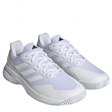 Padel shoes Adidas Gamecourt 2 M white matte silver 2023