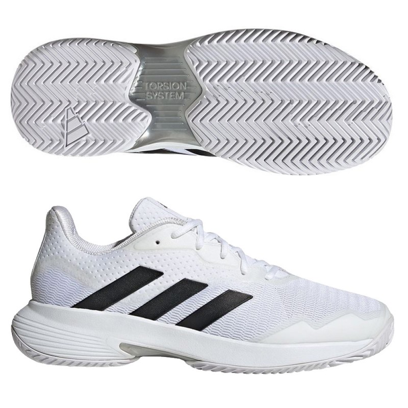 Padel shoes Adidas Courtjam Control M white core black silver 2023