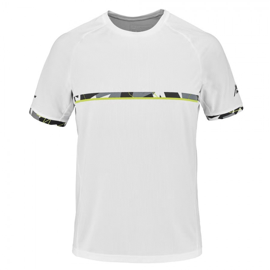T shirt Babolat Aero Crew Neck white Zona de Padel