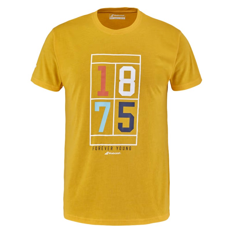 T-shirt Babolat Exercise Vintage Men yellow