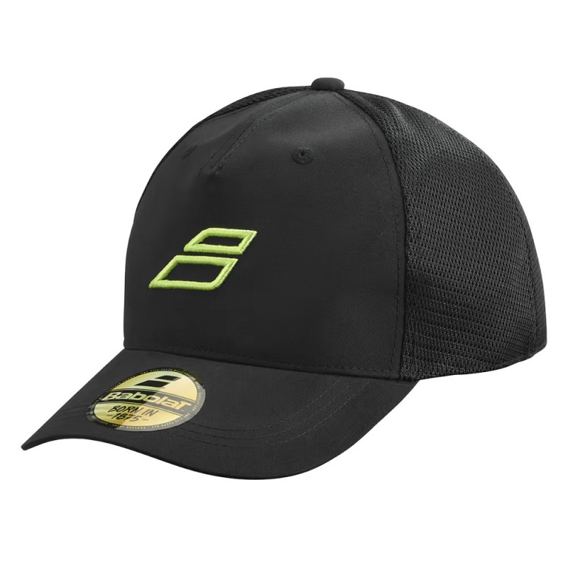 Cap Babolat Curve Trucker Black Yellow Cap Babolat Curve Trucker Black Yellow