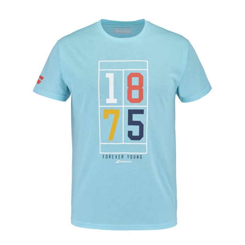 T-shirt Babolat Exercise Vintage Men blue T-shirt Babolat Exercise Vintage Men blue