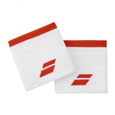 Wristbands Babolat Logo White Red