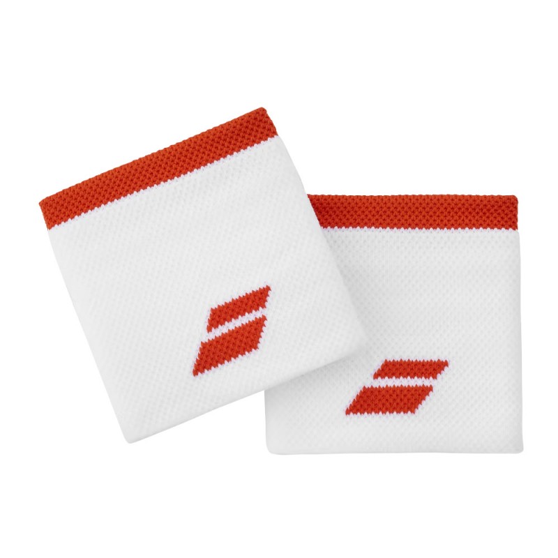 Wristbands Babolat Logo White Red Wristbands Babolat Logo White Red