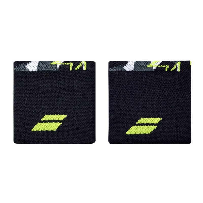 Wristbands Babolat Logo Gray Yellow Wristbands Babolat Logo Gray Yellow