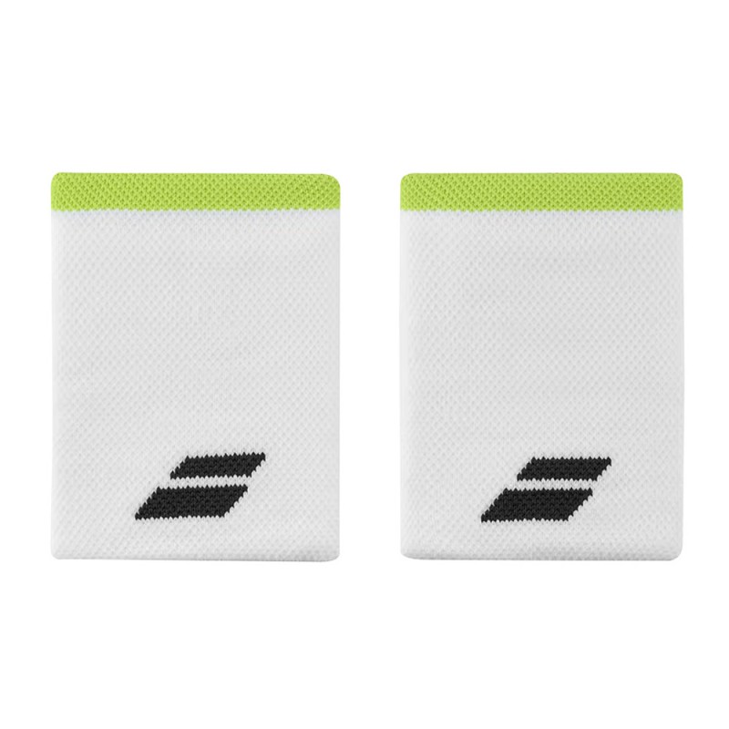 Wristbands Babolat Logo Jumbo white aereo Wristbands Babolat Logo Jumbo white aereo